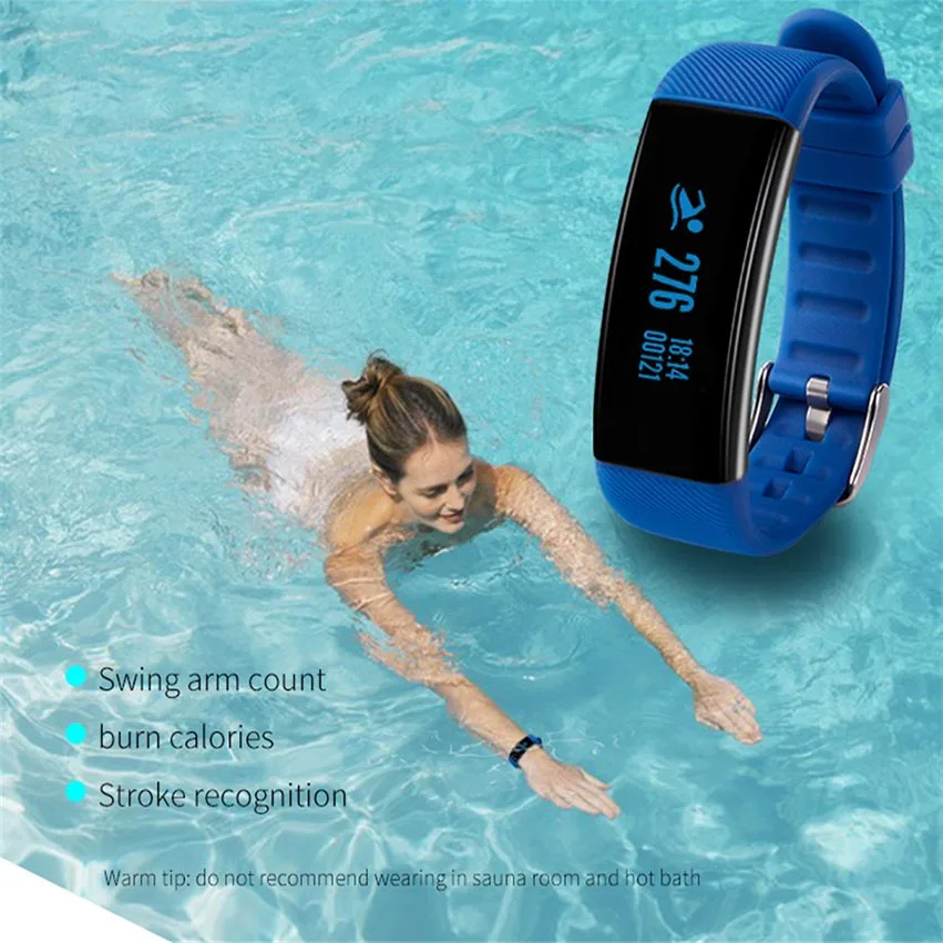 2017 SKF DB3 водонепроницаемый IP68 смарт браслет часы монитор сердечного ритма