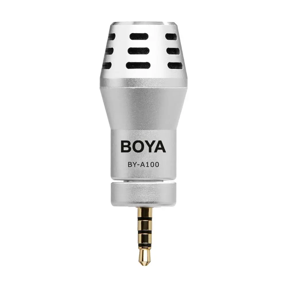 3 цвета BOYA BY A100 всенаправленный конденсаторный телефонный микрофон для iPhone 6/6 S/5/5S