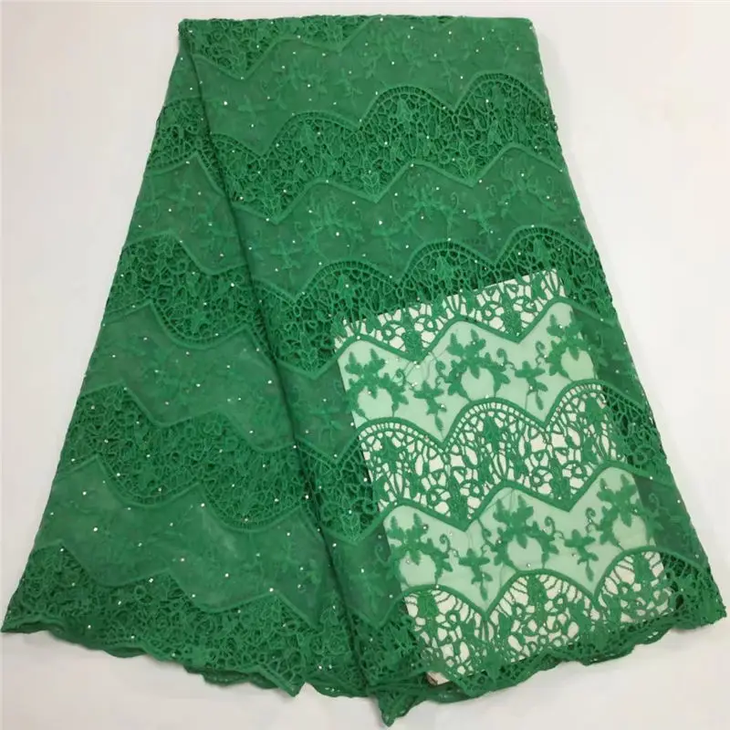 2018 High Quality African French Milk Silk Fabrics With Rhinestone Guipure Nigerian Lace Fabric Cheap Pearls Fabri | Дом и сад