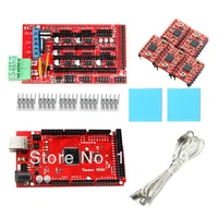geeetech ramps1 4 shield iduino mega2560 r3 with pololu stepper motor driver a4988 with heatsink for prusa mendel 3d printer