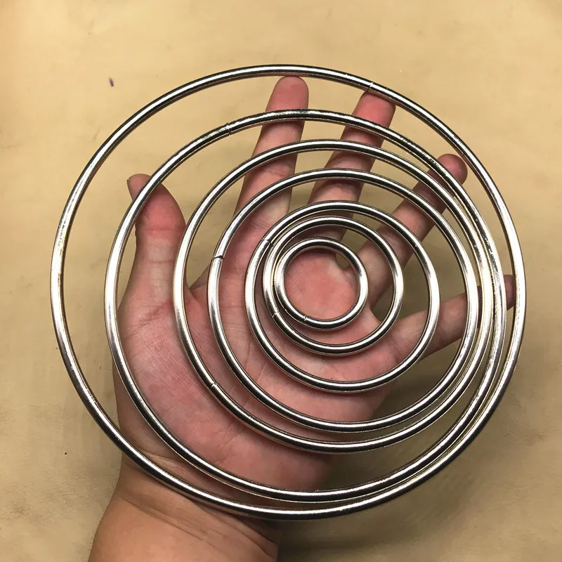 Кольца из железа, 12/15/18/22 см, толщина 5 мм, 2 шт.