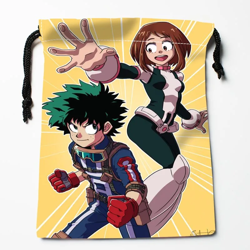 Custom Hero Academia Drawstring Bags Printed gift bags More Size 18*22cm Compression Type |