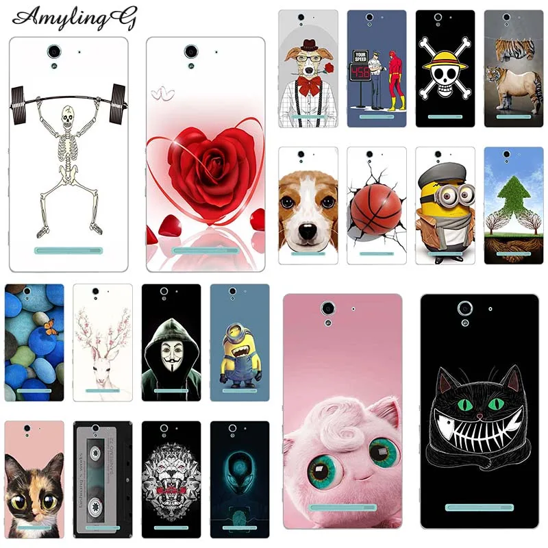 Чехлы для телефонов Sony Xperia C3 C 3 D2533 Dual D2502 S55T 5 дюйма чехол задняя крышка чехлы с