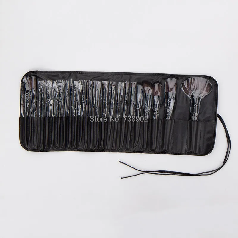 Прямая поставка Профессиональные кисти для макияжа натуральный ворс 24 шт. наборы