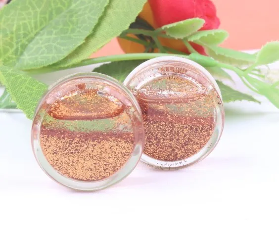 Factory Outlet selling authentic transparent acrylic powder liquid ear opener beautiful jade-like stone earrings expansion | Украшения и