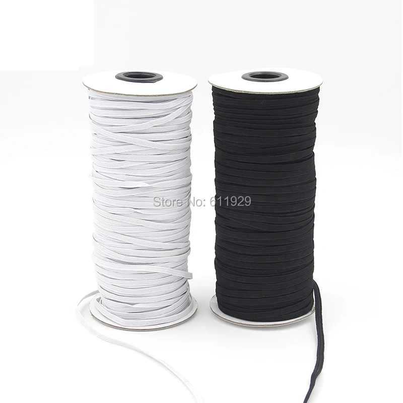 

DIY import latex elastic/garment clothing high elastic band white/black width 0.8cm/1cm/1.2cm free shipping