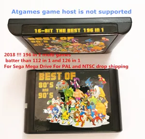 2018! Тестовый блок для нескольких игр 196 в 1, более 112 в 1 и 126 в 1 для Sega Mega Drive для PAL и NTSC, Прямая поставка