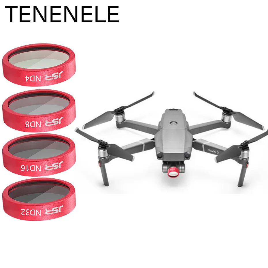 Filtros para Dji Filtro de Densidade Neutra para Mavic2 Câmera Drone Tenenele Filtro 4 8 16 32 Mavic 2 Zoom Acessórios nd