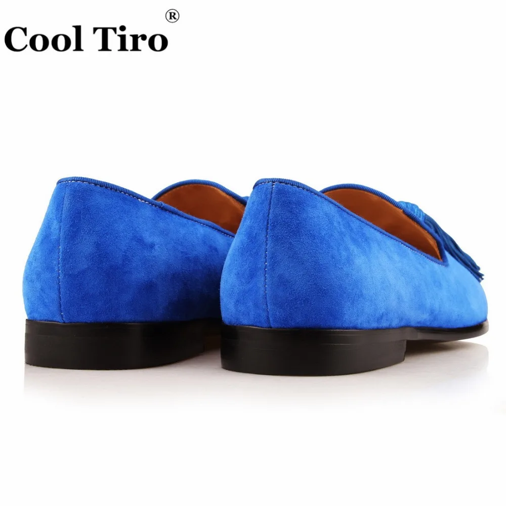 COOL TIRO Leather Tassel Loafers Men sheepskin Handmade Slip On Dress Luxury Banquet Wedding Shoes Casual Flats Big Size 47 | Обувь