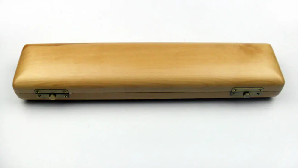

Wooden Flute Case 16 17 Holes Natural Color Musical Instrument Box