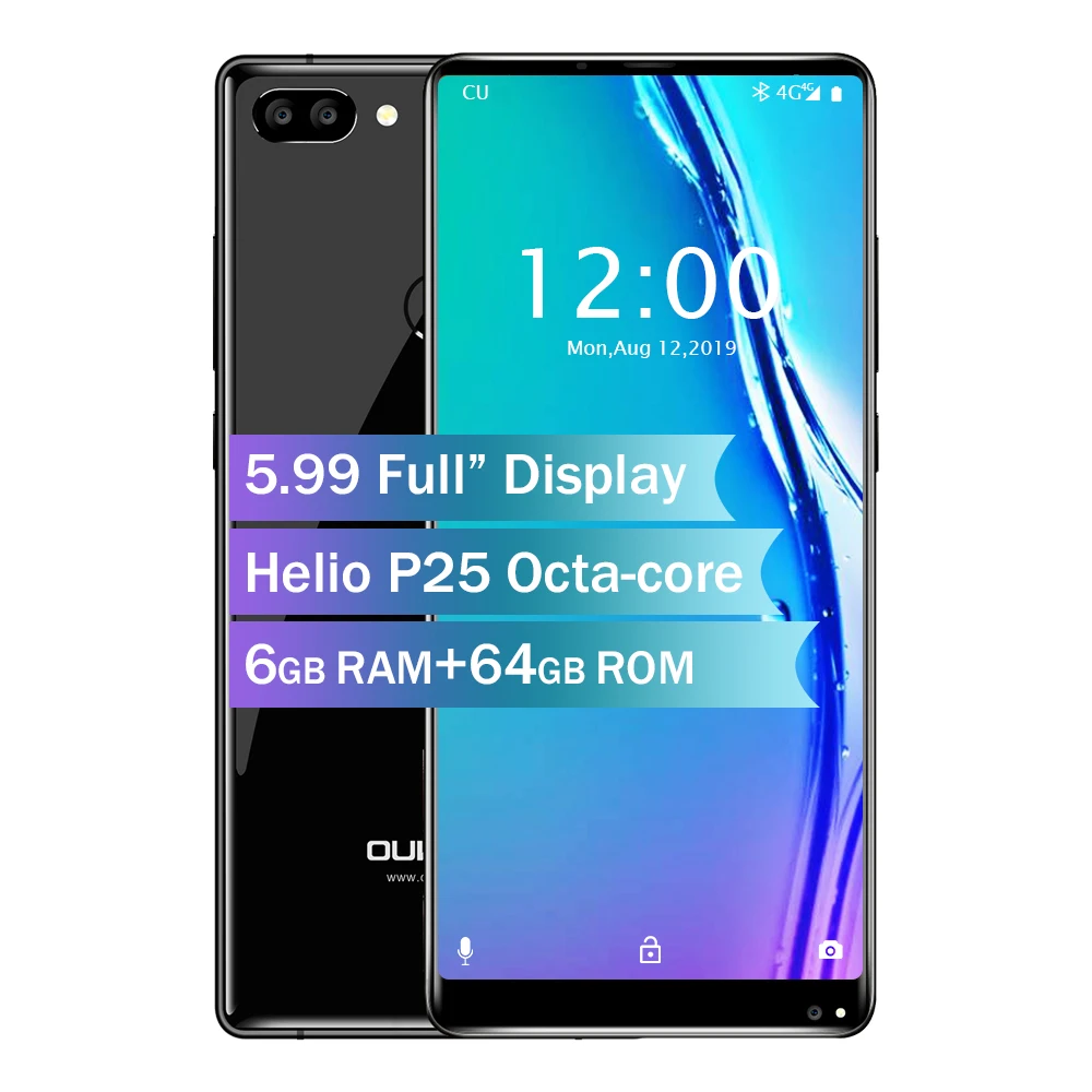Oukitel MIX 2 смартфон с 5 99 дюймовым дисплеем восьмиядерным процессором ОЗУ 6 ГБ ПЗУ 64 21