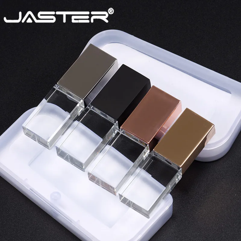 USB флеш накопитель с кристаллами JASTER Fashion индивидуальный логотип cle 2 0 4 ГБ 8 16 32 64