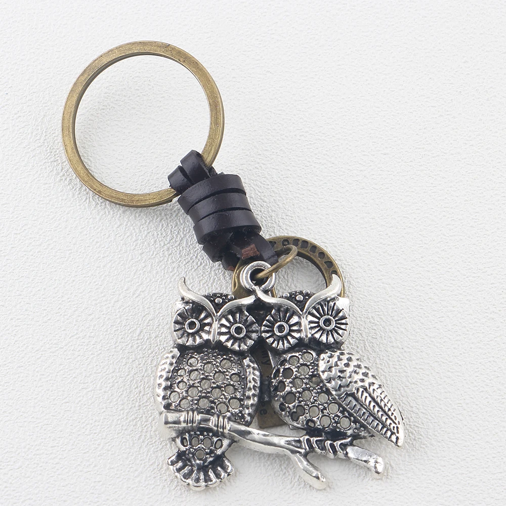 Мужские и женские кольца для ключей из натуральной кожи | Украшения аксессуары