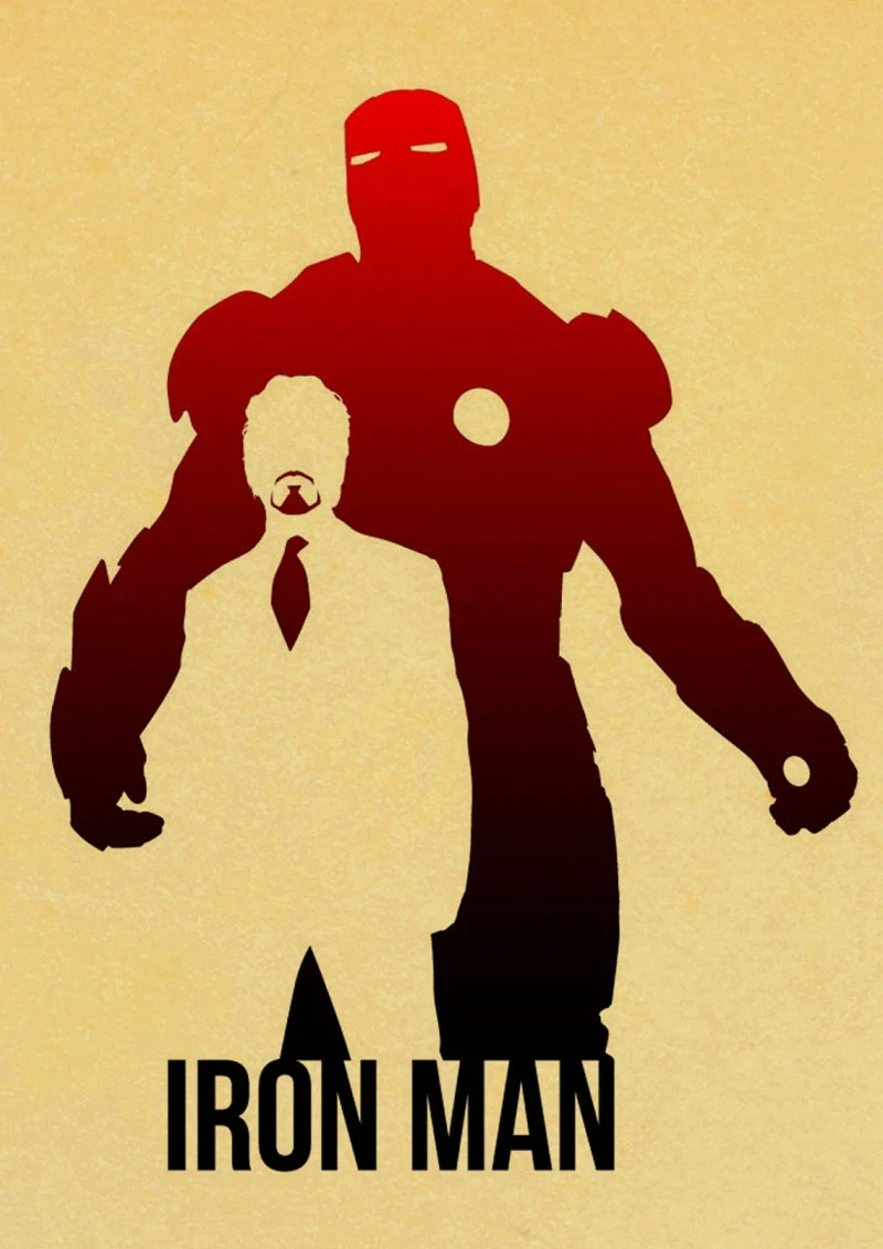 Marvel Мстители мультфильм Красочный Плакат домашняя, комнатная, Настенная Декор кафе книги по искусству стены стикеры - Цвет: D048