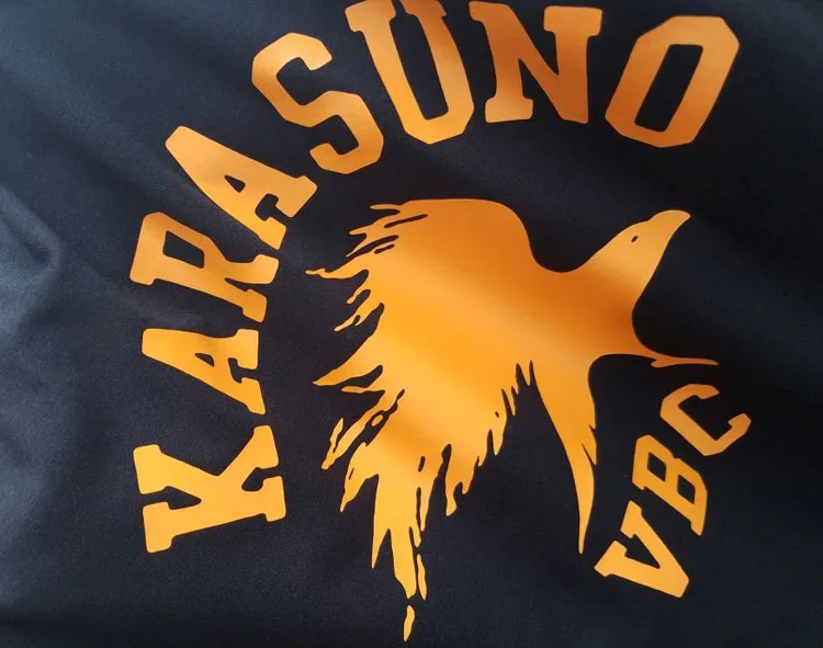 Футболка Haikyuu Karasuno High School VBC Crow базовая футболка с принтом аниме короткий рукав|shirt