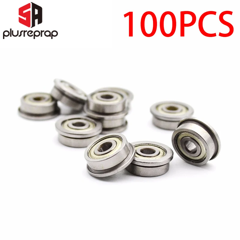 100 шт./лот F623 ZZ фланцевый шарикоподшипник F623ZZ 3 * 10 4 мм для 3D принтеры RepRap pursai3 /