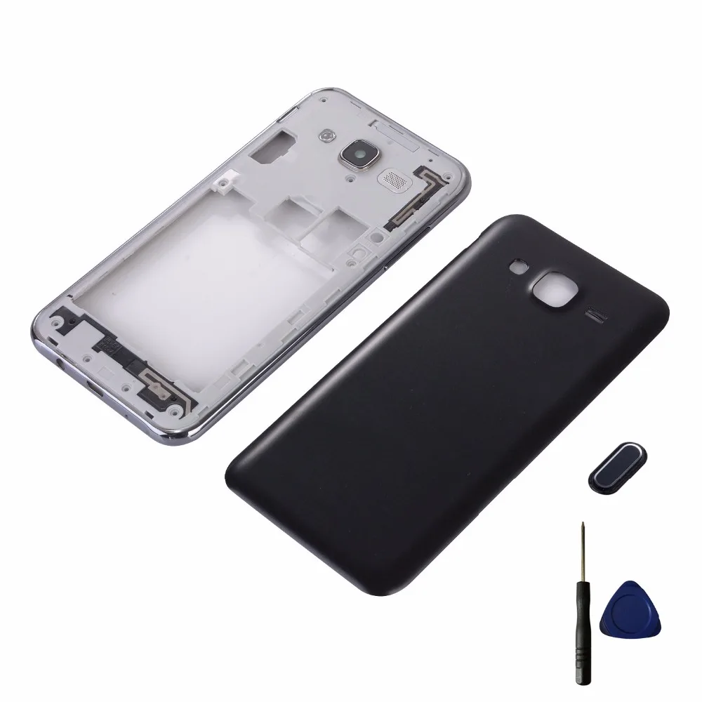 Для Samsung Galaxy J5 2015 J500 J500F J500H J500FN корпус средняя рамка + задняя крышка аккумулятора