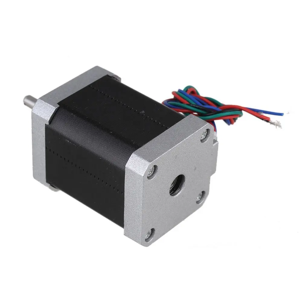 Серебряный 42 мм биполярный SL42STH60 1704A шаговый двигатель DC12V 1.7A двухфазный с 4
