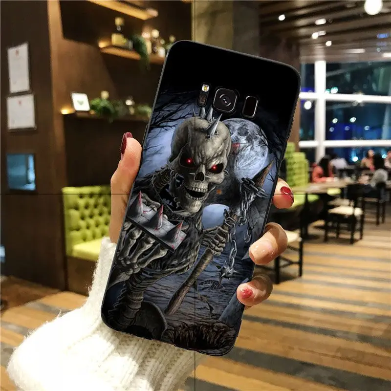 A13 Babaite Grim Reaper Череп Скелет популярный дизайн чехол для GALAXY s7 edge s8 plus s9 plus s5 s6 edge - Цвет: A13
