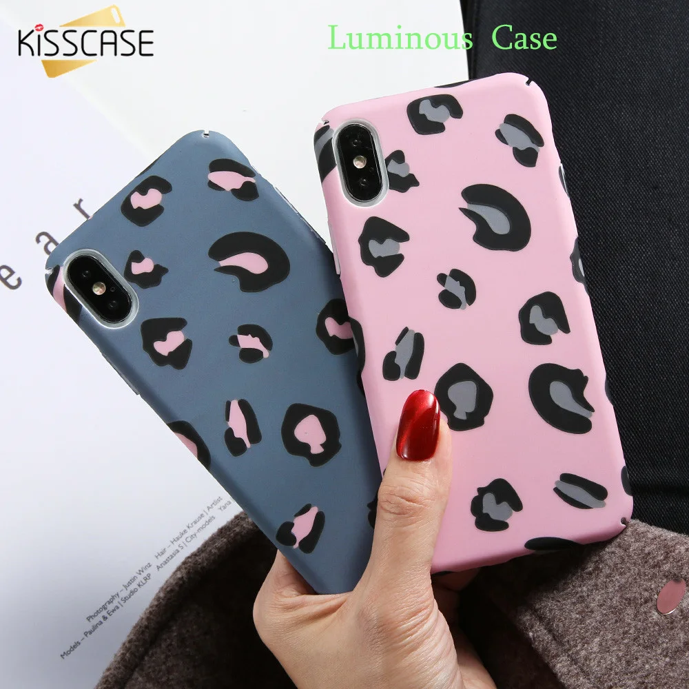 KISSCASE Coque Case For iPhone XR X XSMax XS Funda Luxury Leopard Printing 7 8 Plus 5S 5 Se 6S Capinhas |