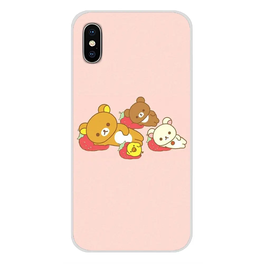 Чехол для мобильного телефона милый Мишка рилаккума первая серия Apple iPhone X XR XS MAX 4