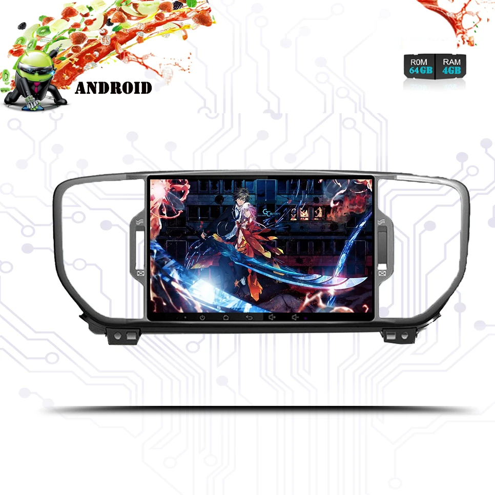 Android 9 0 4G Ram 64G Rom Octa Core PX5/PX3 Fit KIA sportage 2016 2017 2018 KX5 2019 автомобильный dvd плеер навигация
