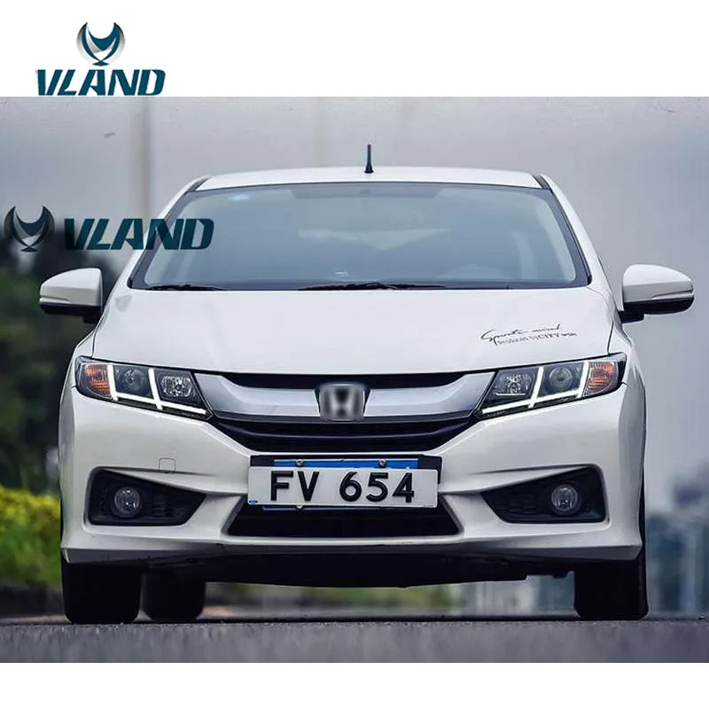 VLAND завод для автомобильных головных ламп Honda City светодиодный светильник 2014-2016