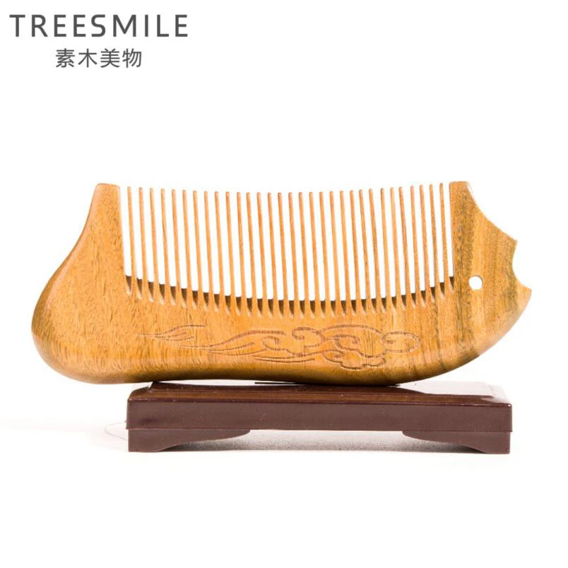 TREESMILE 1 шт. натуральная сандаловая расческа Антистатическая щетка здоровье и