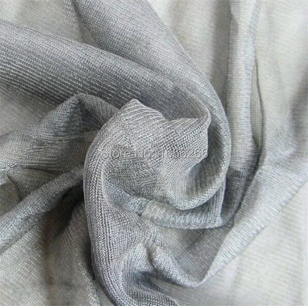 

Silver fiber nets fabric