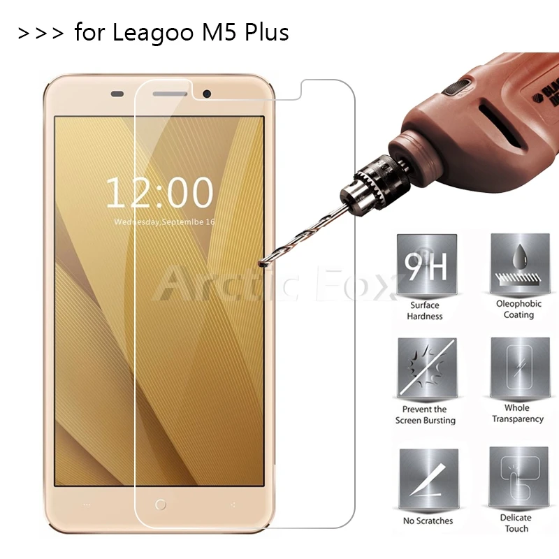 2 шт./лот закаленное Стекло для Leagoo M5 плюс Экран протектор Защитная пленка