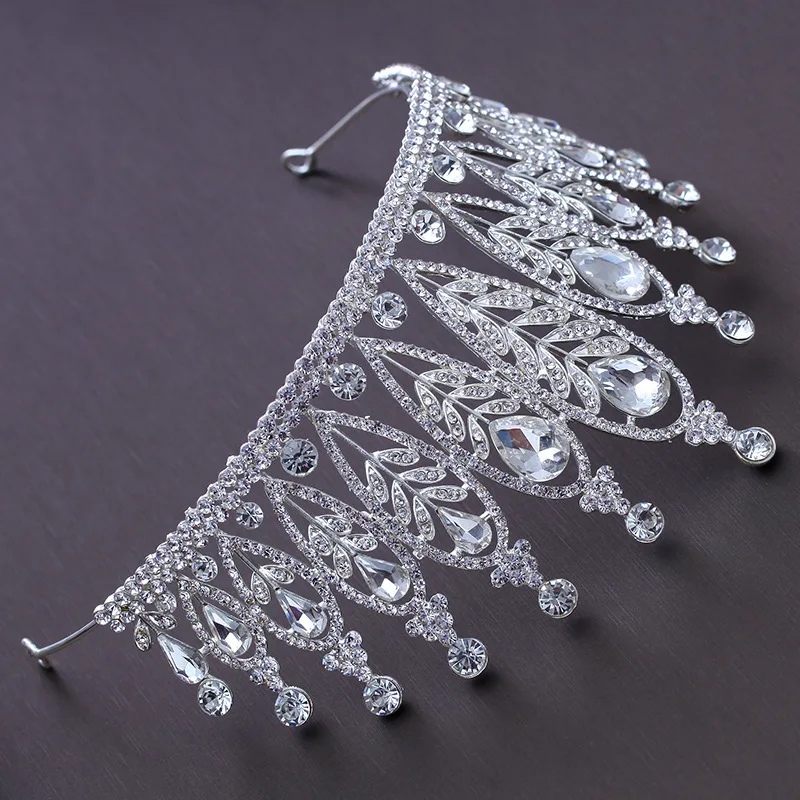 Occident style bride's tiaras and Crowns Princess Queen crown rhinestone Wedding hair accessories trendy jewelry HD180 | Украшения и