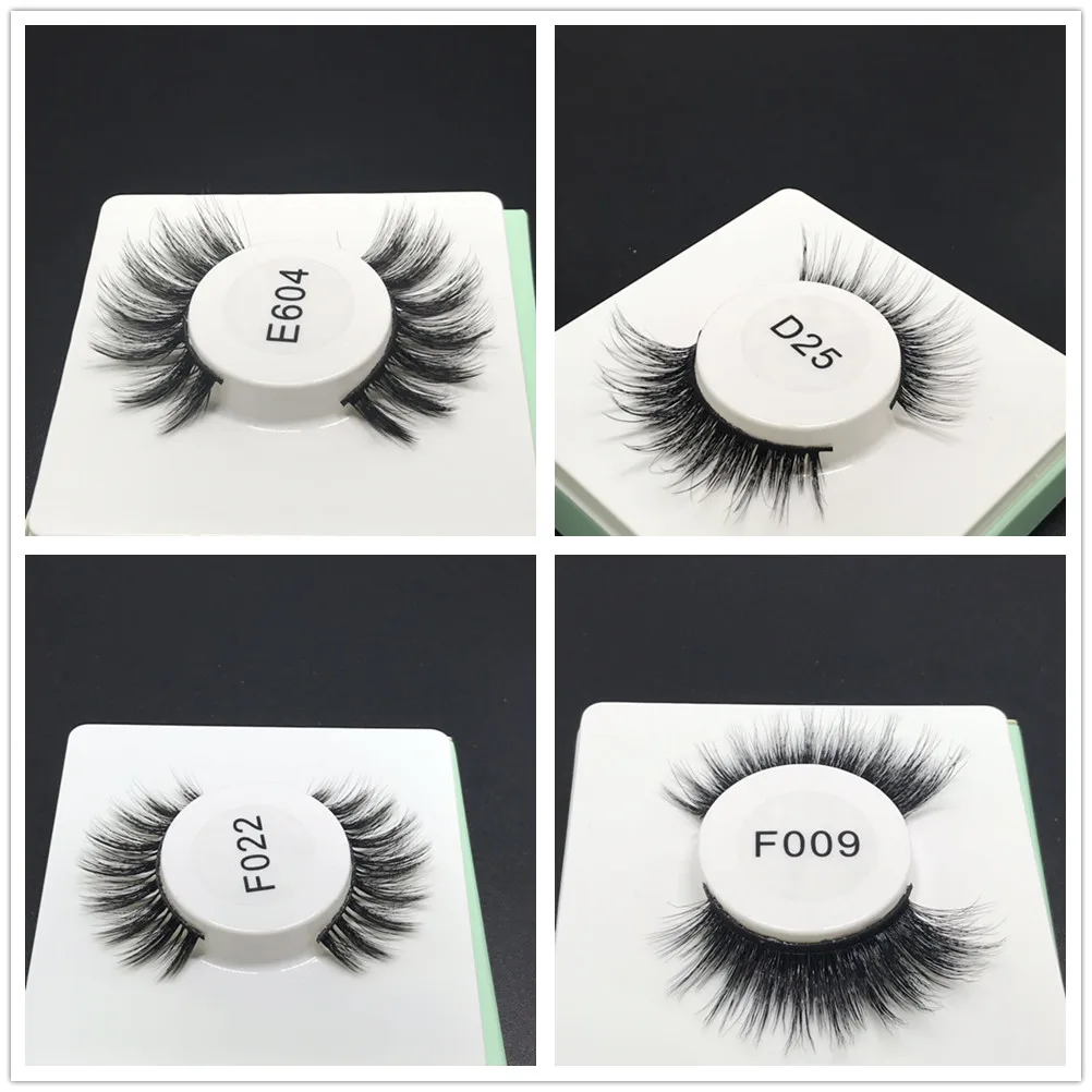 3 пары Miss sexy lash d025 3D норковые накладные ресницы толстые ручной работы макияж набор