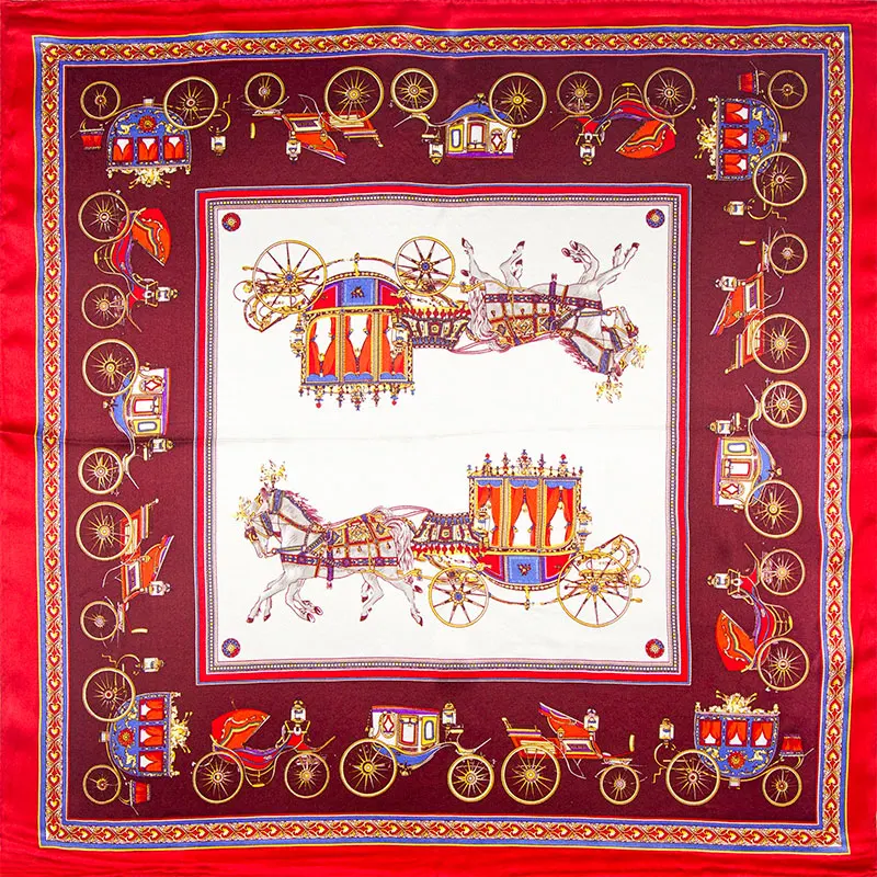 

High-quality Pure Silk Scarf Women Bandana Female Hair Scarf Women's Natural Silk Square Neck Scarf Headband for Women Carriage