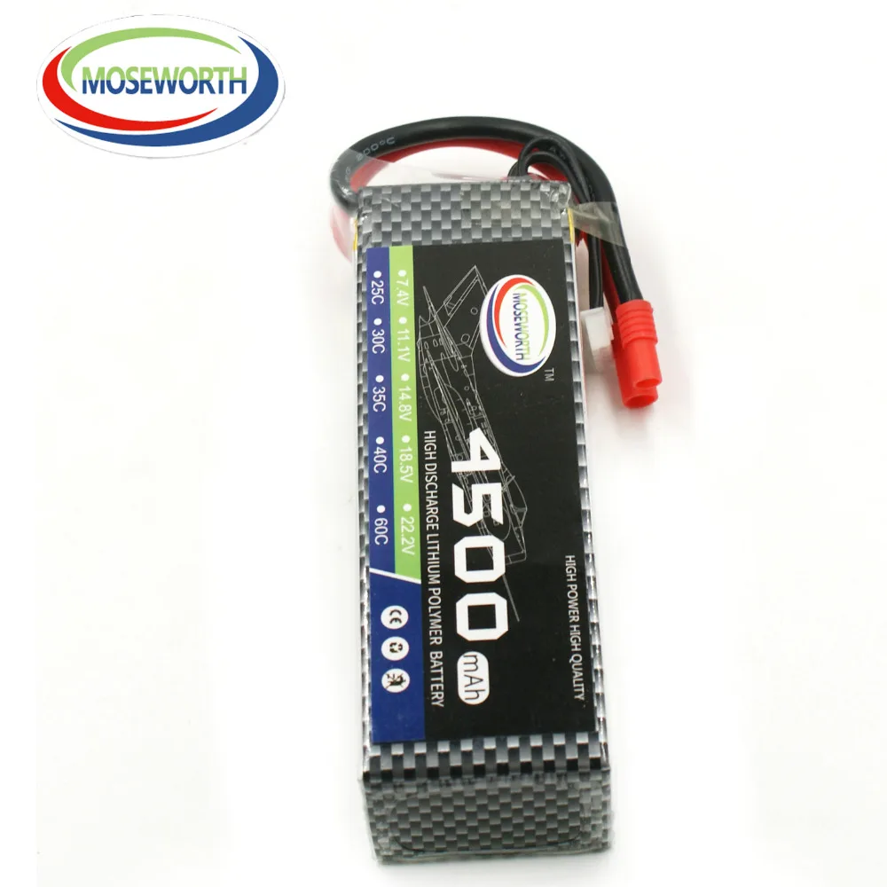 Аккумулятор LiPo 3S 11 1 В 4500 мАч 35C для игрушек с дистанционным управлением батарея РУ