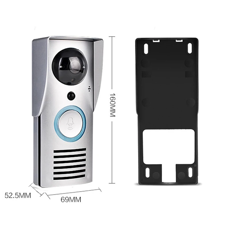 Wifi 720P видео дверной звонок беспроводной домофон монитор ночного видения разблокировка умный звонок HD камера PIR датчик движения