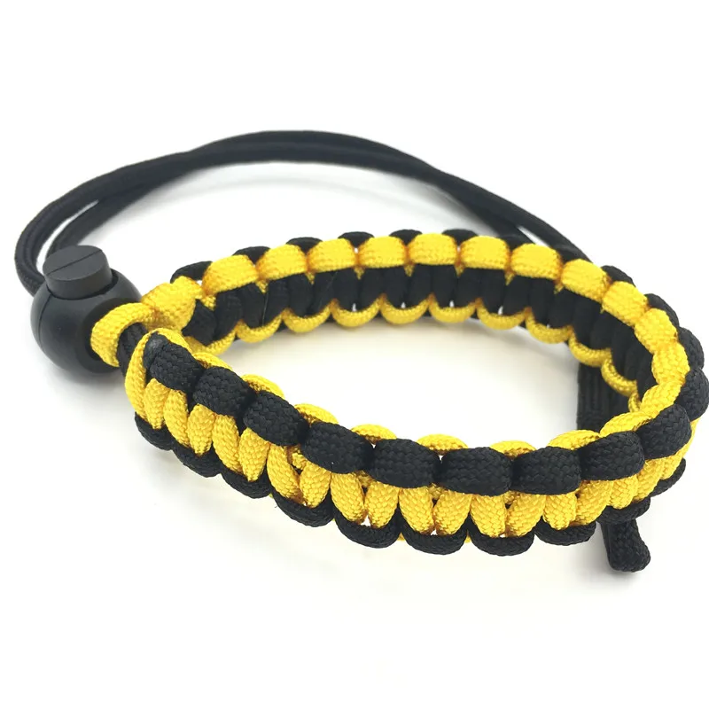 Yellow Новое поступление цифровой камеры наручный ремешок ручка Паракорд плетеный браслет для Nikon Canon sony Pentax SLR DSLR - Цвет: Yellow