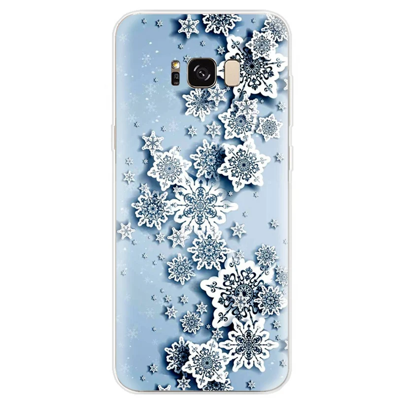Мягкий чехол для Samsung Galaxy A3 A5 A7 A8 A30 A50 2016 2017 2018 J1 J3 J4 J5 J6 J7 S9 plus Snow силиконовый Funda AB113 |