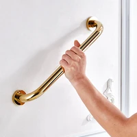 3035404550cm bathroom tub toilet handrail brass gold finish grab bar shower safety support handle towel rack