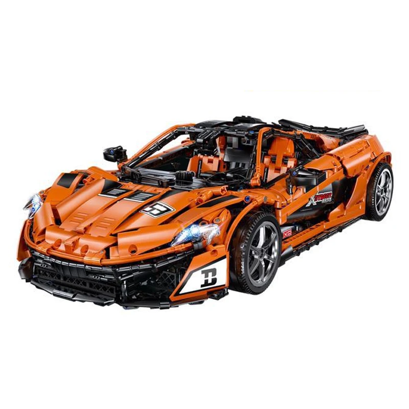 Конструкторы Technic, 3307 шт., игрушки для автомобиля, блоки для моделирования, McLarened P1, MOC 16915, модель, подарки на день рождения ребенка