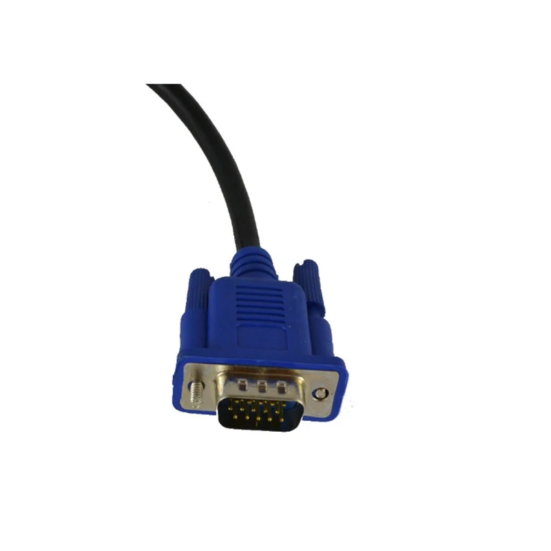 Кабель VGA 3 м 10 футов синий 15 контактов SVGA линия штекер m/M HD I Vga к передающий провод