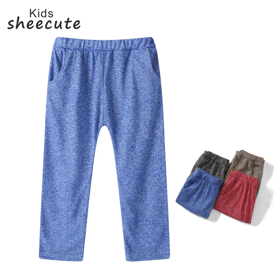 

2019 New Boys Casual Pants Color Cotton Pants Boys Girls Pants