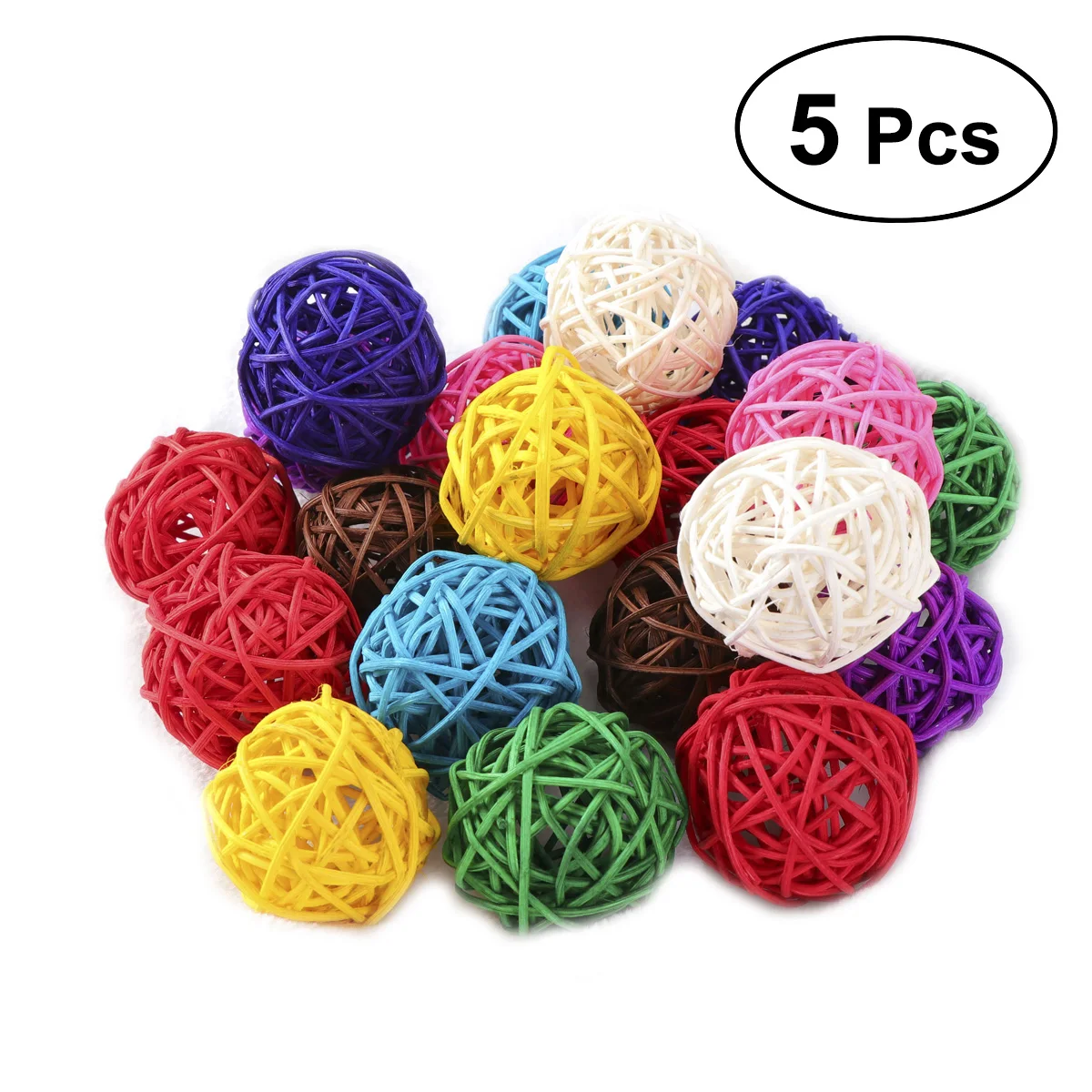 5 шт. плетеные Свадебные подвески для рождественской вечеринки из ротанга Dec