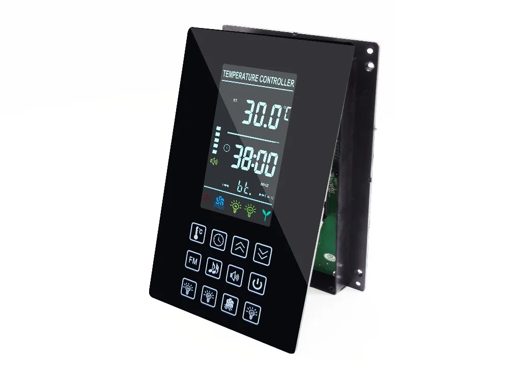 Цветной дисплей 30A реле синхронизации термостат сауна lcd контроллер для панели управления сауной