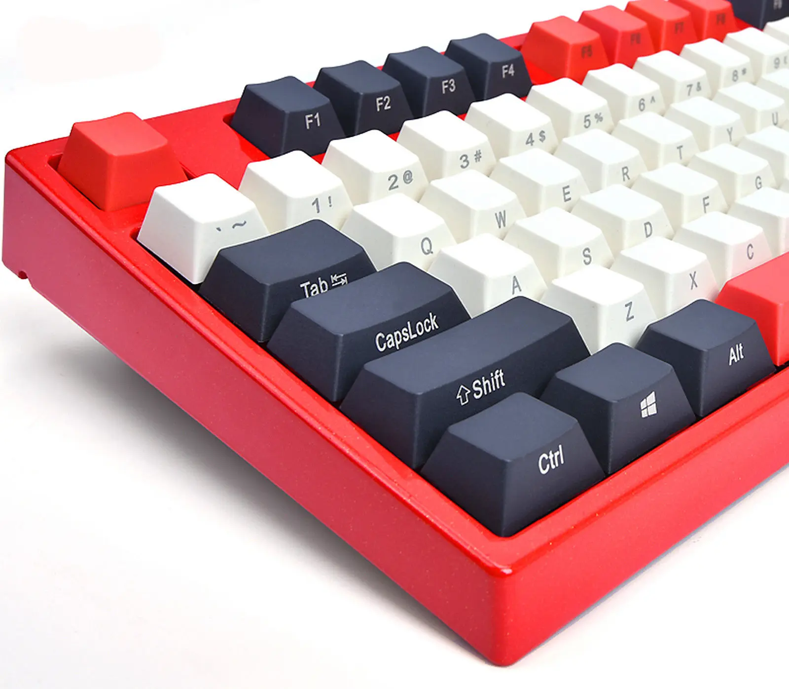 104 ключей Dolch Red Keycap набор Толстая PBT лазерная резьба Keyaps ANSI профиль колпачки для
