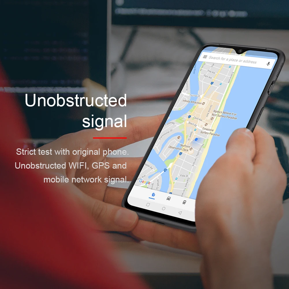 Для Oneplus 7 Pro Чехол из синтетического волокна роскошный текстурный деловой чехол