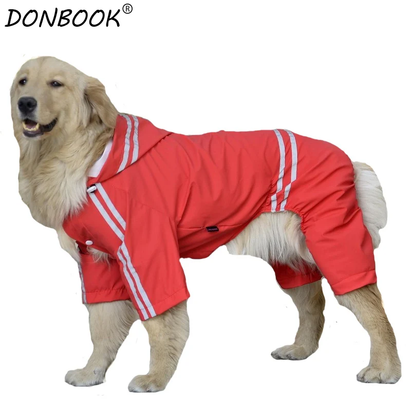 New Summer Waterproof Dog Raincoat Cool Clothes for Big Dogs Rainwear Jacket Costume Pets Apparel Sportswear 3XL- 7XL CW006 |
