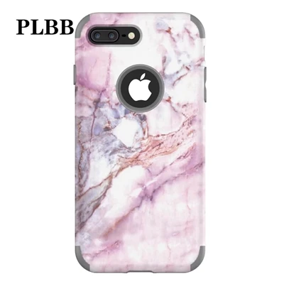 3 PLBB трехслойный сверхпрочный защитный чехол для телефона для iPhone X, XR, Xs, Max, 6, 6s, 7, 8 Plus, 5, 5S, SE, мягкий+ Гибридный чехол из поликарбоната - Цвет: 3