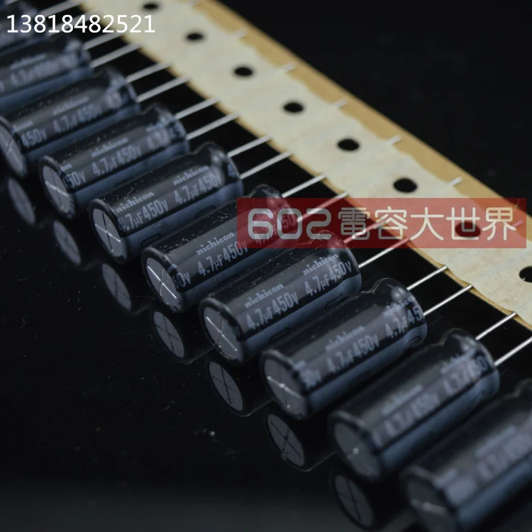 

2019 hot sale 20PCS/50PCS Original imported Japanese electrolytic capacitors 450v4.7uf 450v VR 85 degrees 10*20 Free shipping
