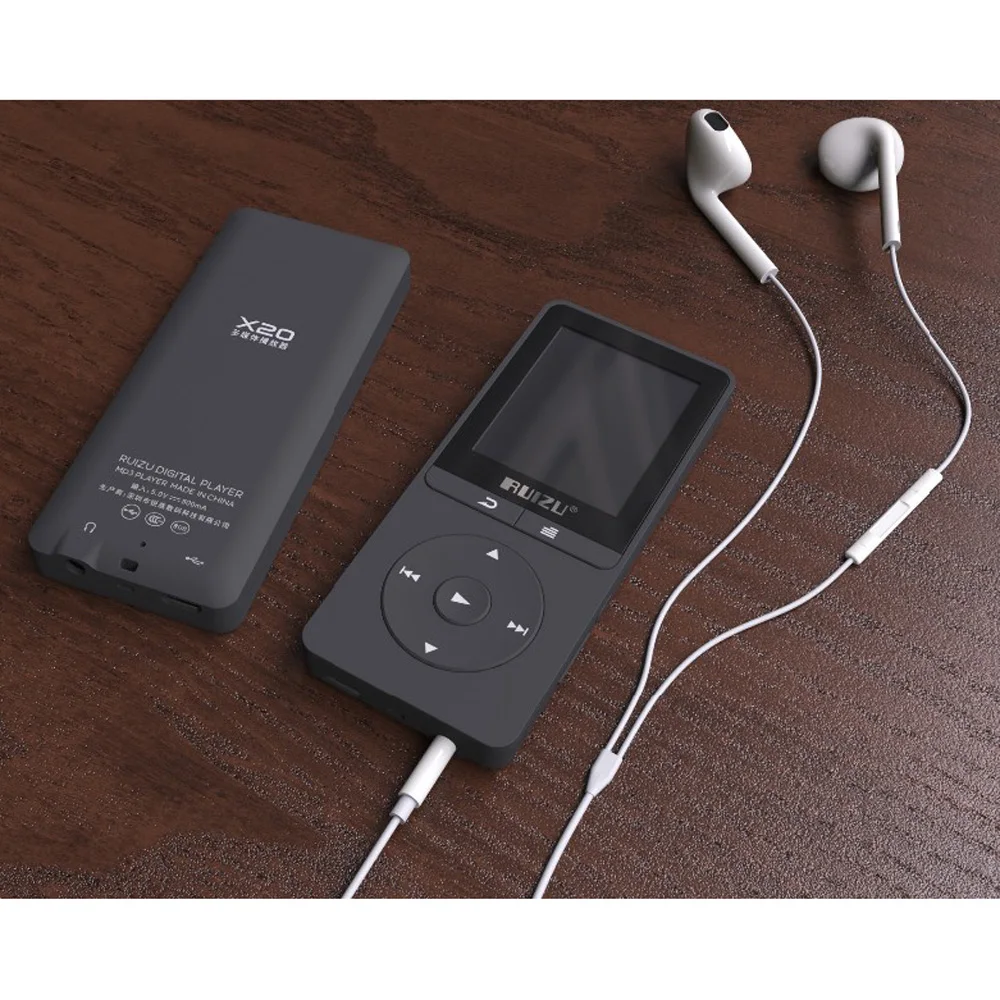 Ruizu X20 Flac Lossless Портативный Цифровой Hifi Аудио Спорт Mp 3 мини Музыка Mp3-плеер С