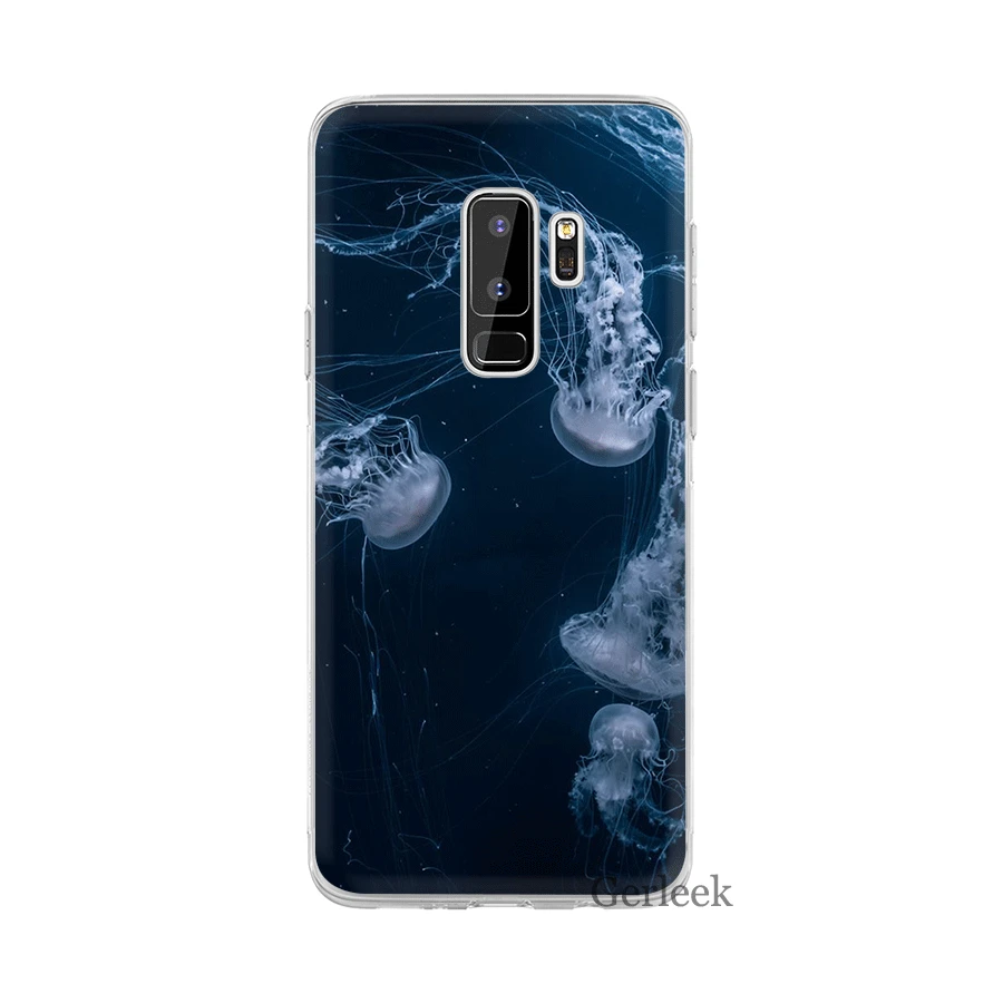 Чехол для телефона Desxz Jellyfish Seahorse Turtle Samsung Galaxy A3 A5 A6 A8 A7 A9 Plus 2018 Защита Крышки |